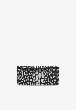 Tom Ford Natalia Leopard Sequined Metallic Clutch Silver -Cheap TOP-HANDLE-BAGS Store THB 7615