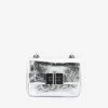Tom Ford Natalia Metallic Shoulder Bag In Crackled Leather Silver