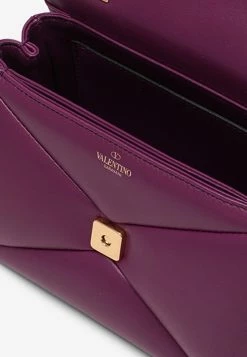 Valentino One Stud Chained Crossbody Bag In Lamb Leather Purple -Cheap TOP-HANDLE-BAGS Store XW0B0K21HHX 20ZA2 20C