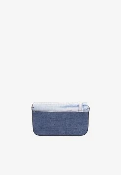 Dolce & Gabbana DG Girls Patchwork Denim Chain Clutch Blue -Cheap TOP-HANDLE-BAGS Store bb6885 ao621 8m800 b