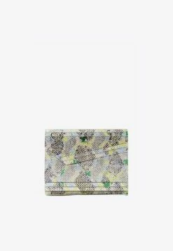 Jimmy Choo Candy Glossy Rainbow Elaphe Leather Clutch Multicolor