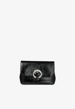 Jimmy Choo Mini Soft Madeline Textured Leather Clutch Black